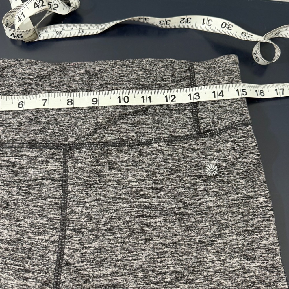 Tangerine Zip Capri Leggings Hearther Charcoal Black Activewear Athletic Gym - Picture 9 of 11